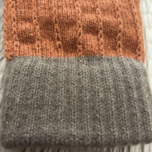 Alpaca blend rusty Brown and Gray Gloves-super soft and warm - Picture 4 of 5